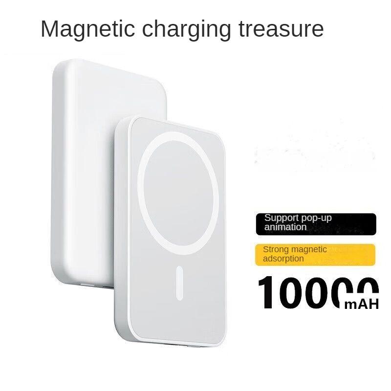 Magnetic Wireless Portable Charger, 5000mAh 10000mAh for Magsafe Compatible for iPhone 16-11Pro Mini Pro Max Silicone Protection Cellphone Charging