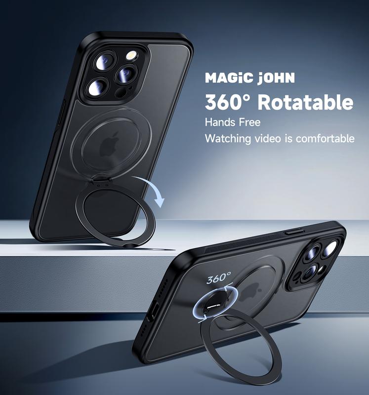 MAGIC JOHN 360° Invisible Magnetic Stand Phone Case