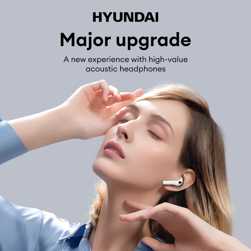 HYUNDAI T02 Pro Wireless Bluetooth Earbuds HIFI Sound Quality Easy To Carry IPX5 Dustproof And Waterproof Earphones