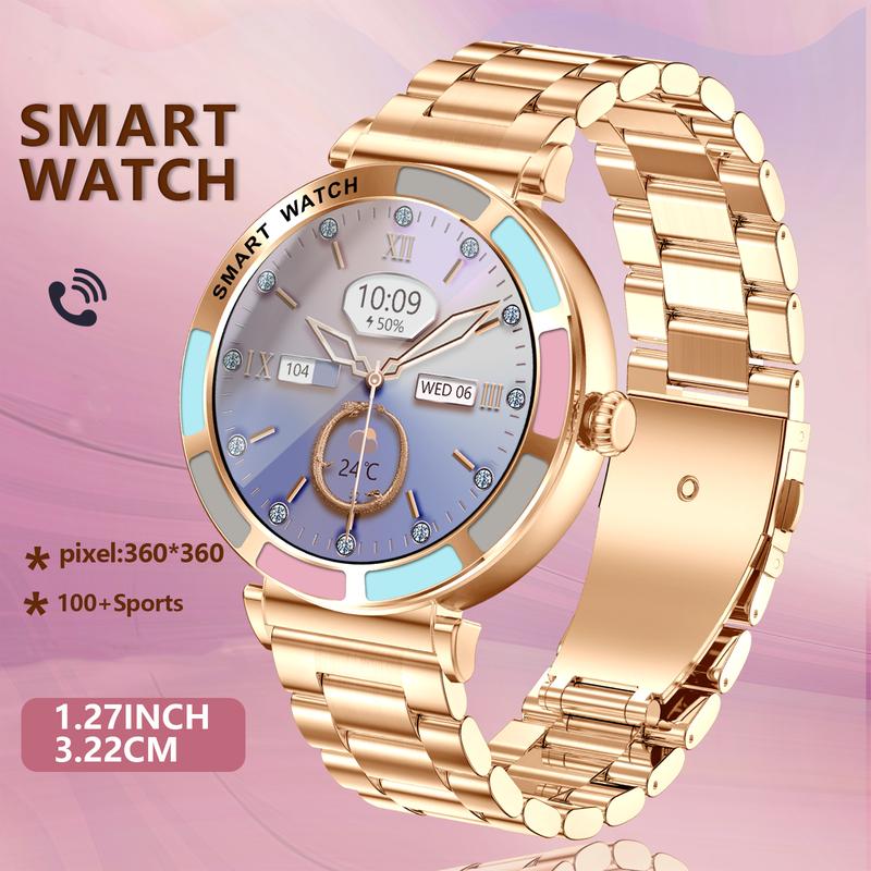 NEW Fashionable And Elegant Smart Sports Watch, Wireless Calling, Message Reminder, Supports Multiple Languages, Girls’ Gift Devices Wearable Smart watch