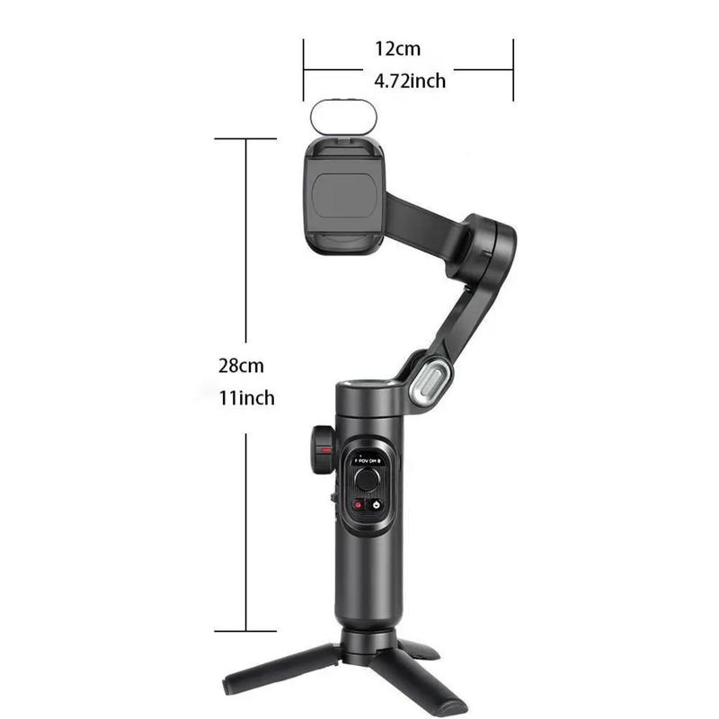 3-axis Anti-shake Shooting Tripod Stabilizer, 360° Rotation Gimbal Camera Stabilizer, Smartphone Selfie Accessories, Selfie Stand, Content Creator Tools