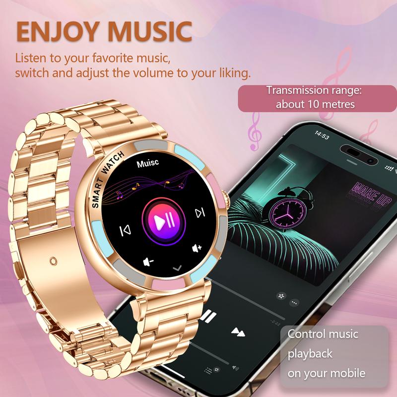 NEW Fashionable And Elegant Smart Sports Watch, Wireless Calling, Message Reminder, Supports Multiple Languages, Girls’ Gift Devices Wearable Smart watch