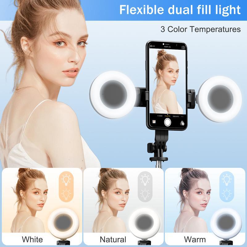 Dual optical retractable selfie stick integrated smartphone tripod, wireless remote control 360° rotation, Accessories Mobile Cellphone