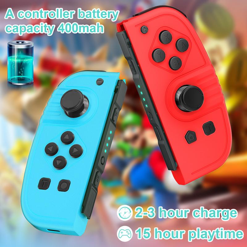 Switch Controller for Nintendo Switch, JoyPad Controllers Compatible with Nintendo Switch Lite OLED (Blue and Red)