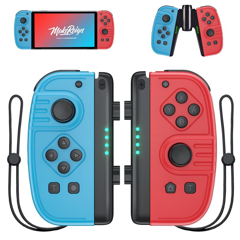 Switch Controller for Nintendo Switch, JoyPad Controllers Compatible with Nintendo Switch Lite OLED (Blue and Red)