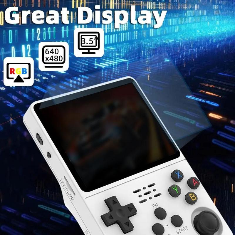 R36s Handheld Retro Game Console, 1 Count Portable Pocket Game Console with 3.5-inch IPS Screen, Linux System Game Console Support 10000+ Games