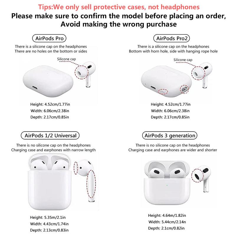 Cute Flower Pattern Earphone Case with Keychain, 1 Count Soft TPU Earphone Protective Cover, Earphone Accessories Compatible with AirPods