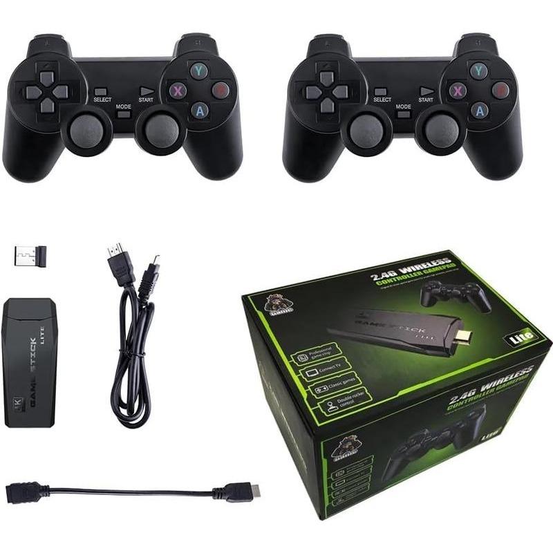 [Quick Delivery]New store discount Retro Game Console Stick,64GNostalgia Game Stick with 20000+Video Games, 9 Emulator ConsolePlug and Play for TV, Retro PlayCompatible with Arcade Maze, 4K HDOutput,2.4GHz Wireless Controllers