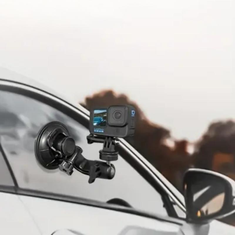 Car Mount for GoPro, Rotatable Car Camera Holder, Car Mini Car Suction Cup Bracket, Universal Car Interior Mount for GoPro