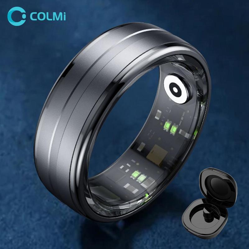 Smart Ring, Rechargeable Multifunctional Smart Ring, Waterproof Fashionable Ring for Women & Men, Compatible with Android & iOS