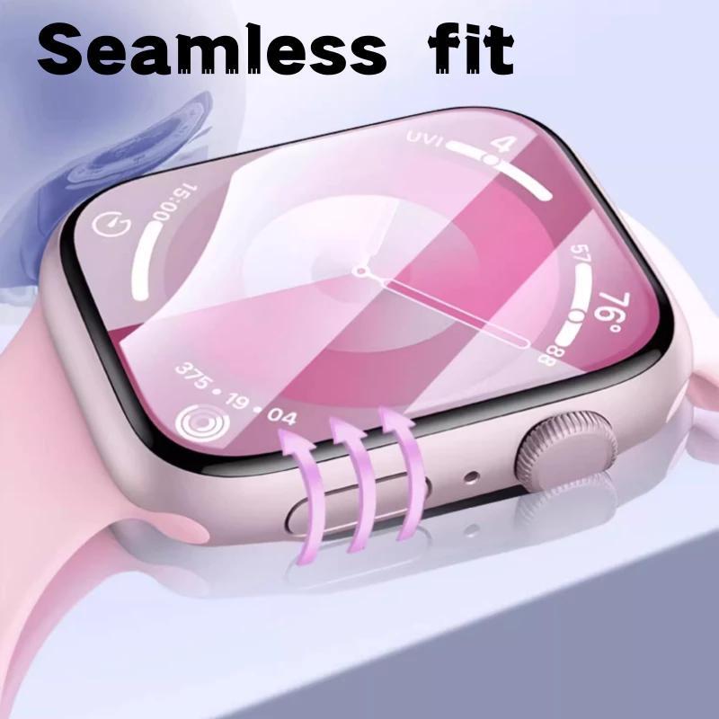 Full Coverage Screen Protector with Installation Positioner, 2 Counts Soft Screen Protector, Anti-scratch Screen Protector for Apple Watch S10