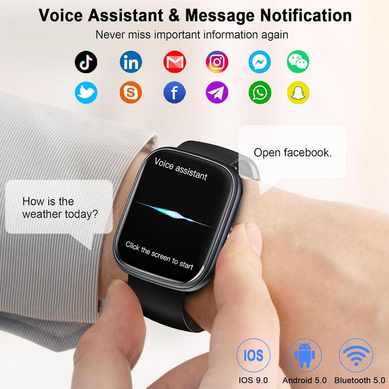 Smart Watch for Men Women, 2.01