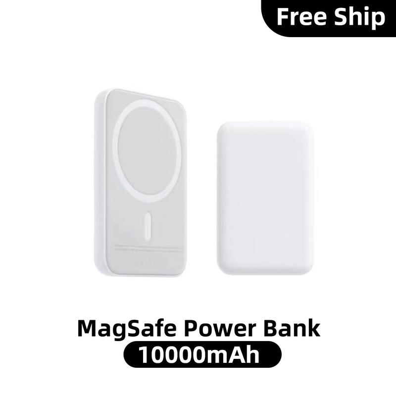 2025 Power Bank Wireless Portable Charger, 10000mAh Magnetic Power Bank with Type-C Cable LED Display 22.5W PD Fast Charging Lighting Mag-Safe Battery Pack for iPhone 15 14 13 12 Mini Pro Pro Max-Grey