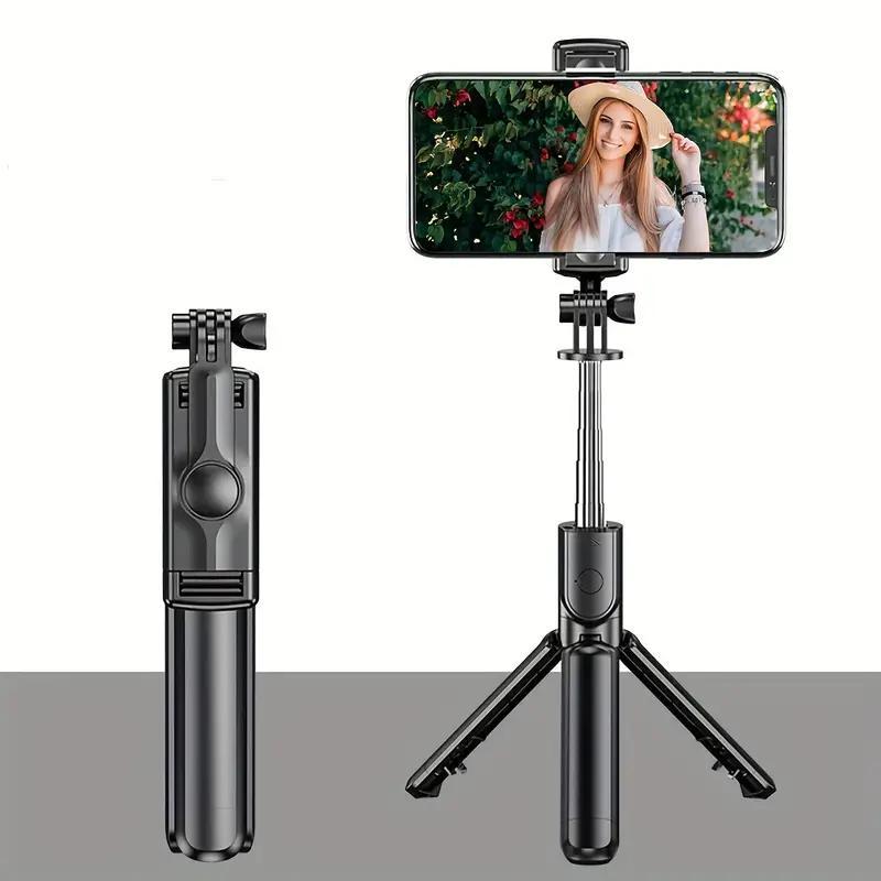 Music Festival Rotatable Selfie Stick Tripod with Remote Control for iPhone VIVO OPPO Android Phones, Anti-Shake Telescopic Selfie Stick for Live Streaming