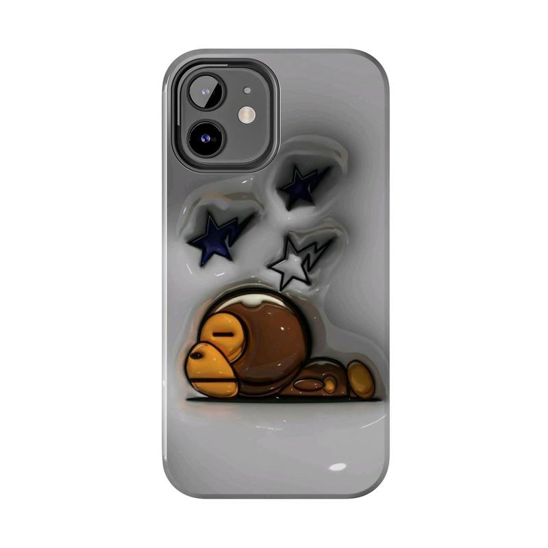 3D Baby Milo Tough Phone Case, Y2, A-P-E Luxury Case Cover, Cute Protective Cover for all iPhone 16 15 14 13 12 11 X and more