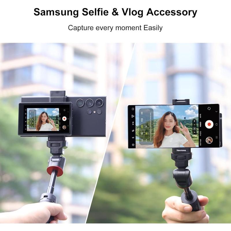 WERWR Newmowa Phone Vlog Selfie Monitor Screen, Magnetic Phone Holder Clip Mount, Using Phone Rear Camera for Selfie Vlog Live Stream, Compatible with Samsung (NOT Supports 8K Recording)