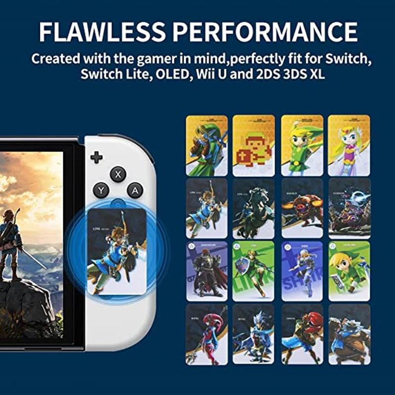 Game Collection Cards, Cards for Tears Of The Kingdom and Breath Of The Wild Collection, NFC Linkage Card Compatible with Amiibo for Nintendo Switch & Switch Oled   Lite