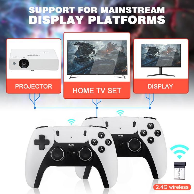 [Christmas Sale] Ntaanoo New Video Gamepad Console, 2.4G Dual Wireless Game Controller, Support 4K Game Graphics, Over 42,000 Classic Retro Games, Best Christmas Gift for Boys!