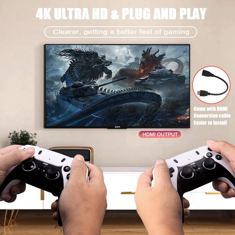 [Christmas Sale] Ntaanoo New Video Gamepad Console, 2.4G Dual Wireless Game Controller, Support 4K Game Graphics, Over 42,000 Classic Retro Games, Best Christmas Gift for Boys!