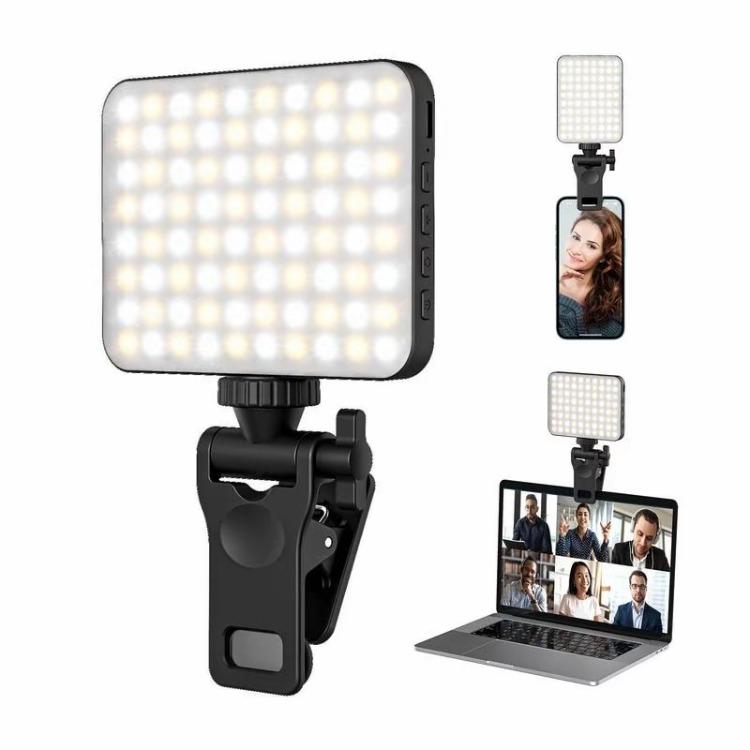 Rechargeable LED Clip Selfie Lights,Suitable for Mobile Phones andLaptops, TikTok, Selfies, Video Calls2024 New