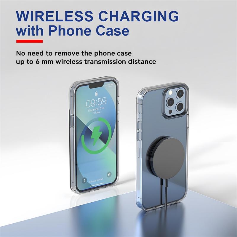 30W Magnetic Wireless Charger For iPhone 16 15 14 13 12 Pro Max Samsung Galaxy S24 S23 S22 Ultra USB Type C Fast Charging Phone Fast Charger Cable Electronic Smartphone Accessories