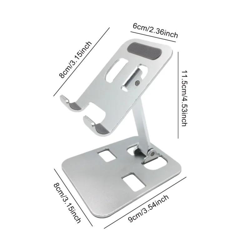 Foldable Desktop Phone Holder, Portable Adjustable Phone Stand, Multifunctional Phone Holder for Home Office, Universal Phone Accessories