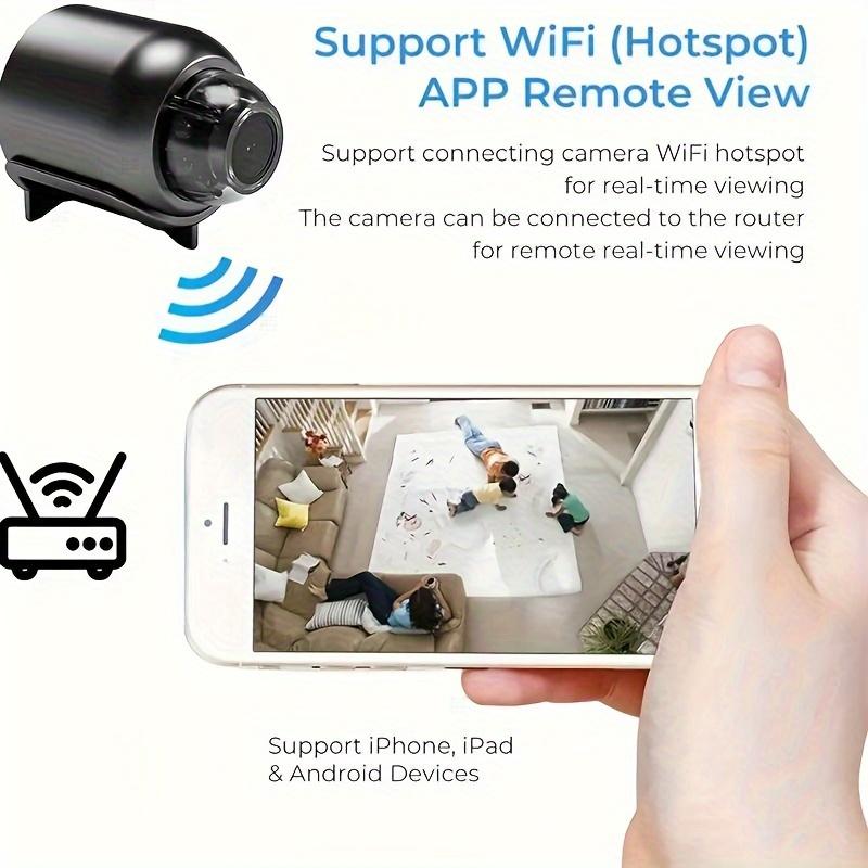 1pcs Smart Cameras, Mini Night Vision Camera, IP Camera, Internal Security, Baby Monitor, Movie Shooting, High-definition, Wi Fi, Anytime, Anywhere, Butler's Good Helper Can Remotely View