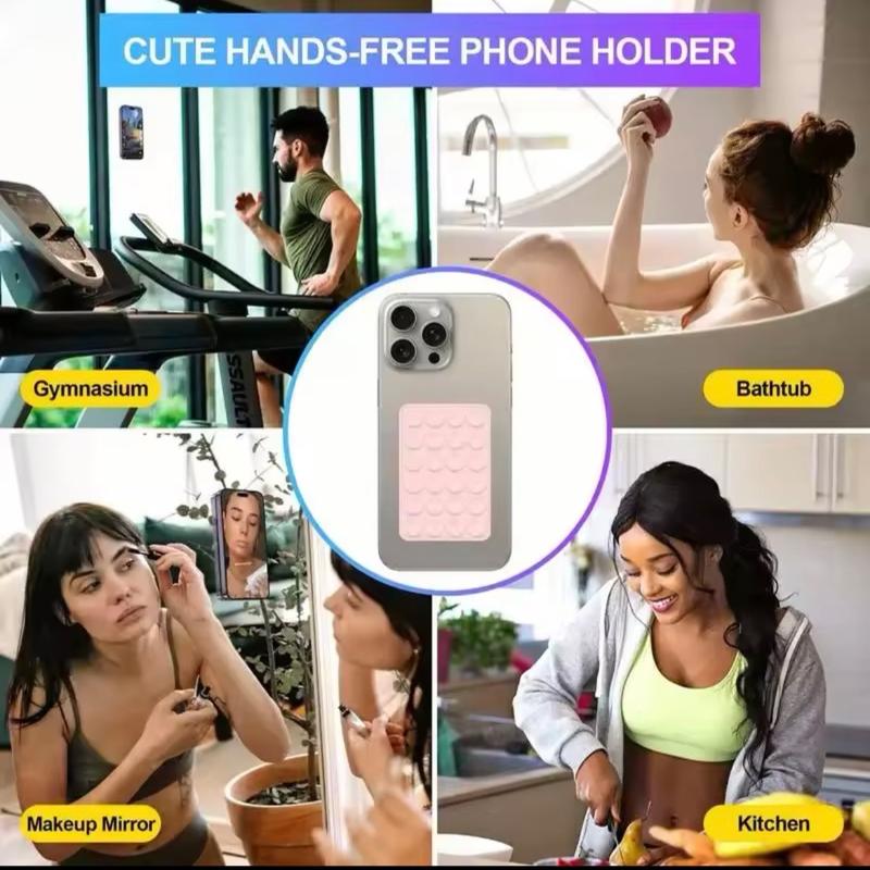 Silicone Suction Phone Holder Mat - Multifunctional Anti-Slip Wall Stand for Cellphone - Accessories Smartphone octobuddy