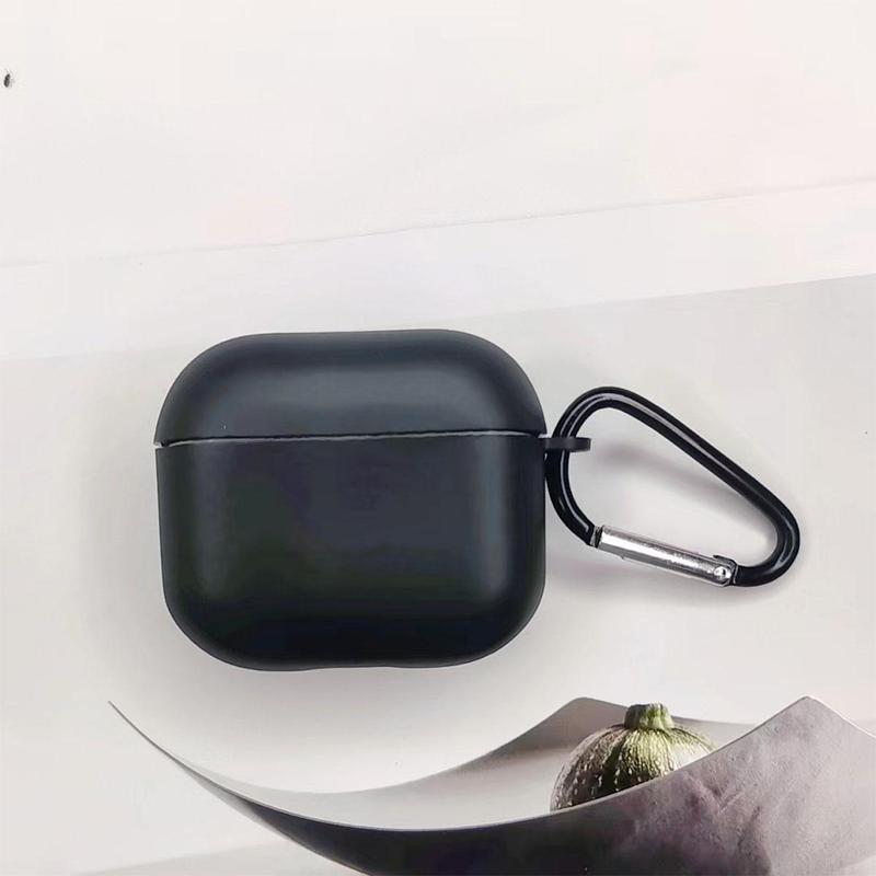 Solid Color Matte Earphone Case With Keychain, 1 Count Dustproof Fashion Earphone Cover, Portable TPU Earbuds Case for AirPods 1 2 3 Pro Pro 2