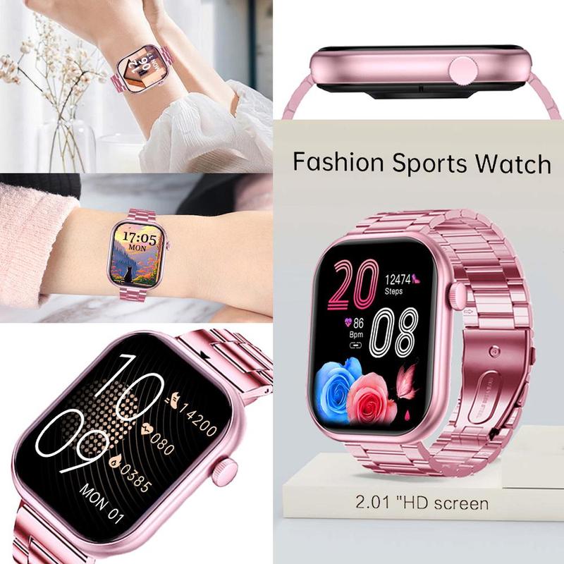 Fashion Smart Watch, HD Screen Multi-functional Smart Watch with Heart Rate Monitoring, Bluetooth-compatible Sports Watch for Women & Men, Back to School