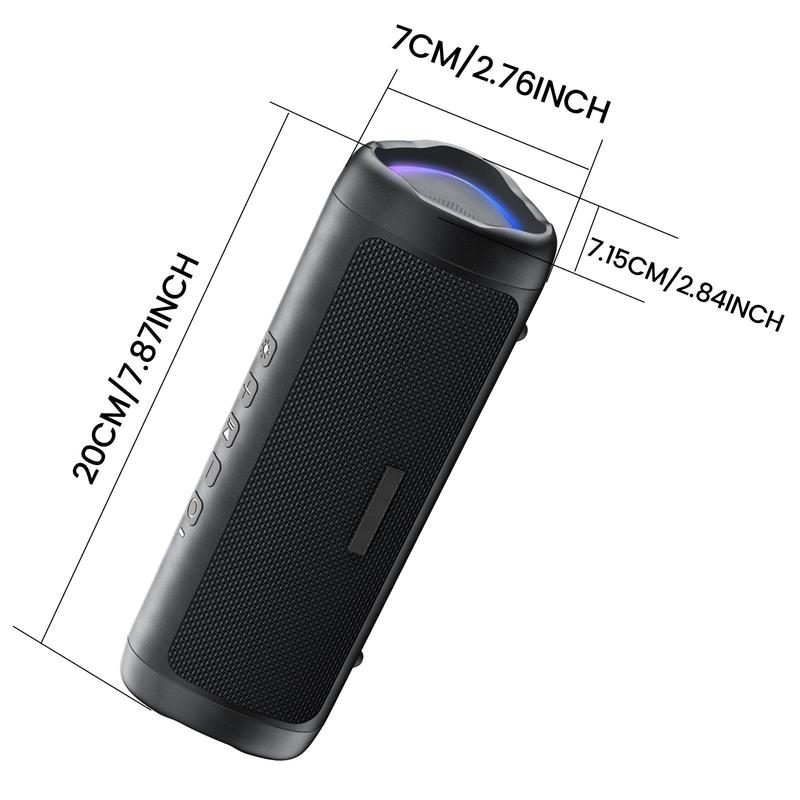 Wireless Speaker with HD Sound, TWS Pairing Audio Subwoofer for Home Party Outdoor Beach, Waterproof Bluetooth-compatible Subwoofers Speakers, Sound System, Electronic Gadgets, Up to 24H Playtime, Birthday Gift, Summer Gifts 2024, Back to School Gifts