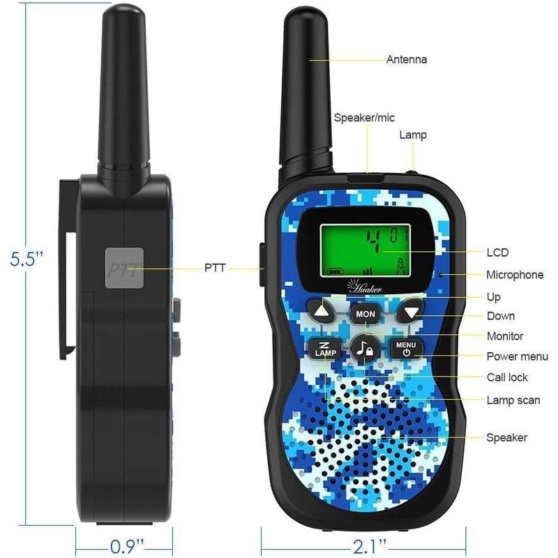 Walkie Talkies,3 Pack 22 Channels 2 Way Radio Toy with Flashlight and LCD Screen,3 Miles Range Walkie Talkies for  Outside Adventures, Camping, Hiking