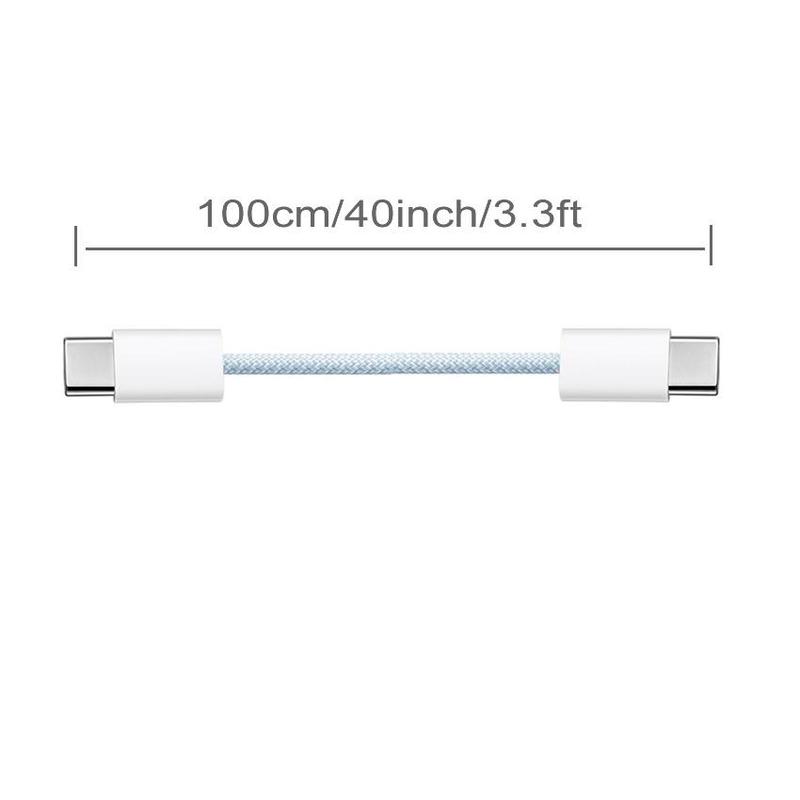 30W PD Fast Charging Data Cable, 1 Count USB-C to USB-C Data Transfer Cable, Phone Accessories for iPad iPhone 15 Pro Max 15 Plus & Other Android Phones