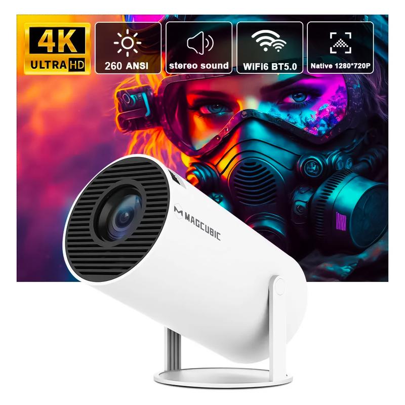 Magcubic Android 11 HY300 Pro Projector 720P 4K 260ANSI AllwinnerH713 180° flexible BT5.0 Home Cinema Outdoor portable Projetor