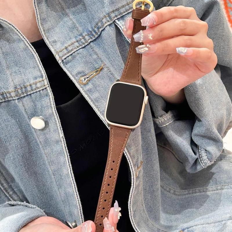 Fashionable Solid Color Watch Band (Band Only), Replacement Watch Band for Apple Watch 9 8 7 6 5 4 3 2 1 s Ultra 2 Series, Smart Watch Accessories