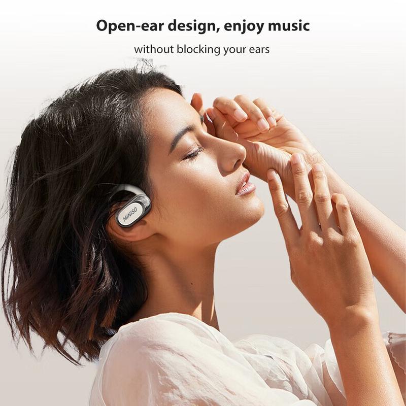 MINISO X32 OpenBuds Lightweight True Open Ear Wireless Earbuds with Multi-Angle Adjustment Bluetooth 5.4 Headphones with Dual-Axis Design for Long-Lasting Comfort Crystal-Clear Calls for Driving