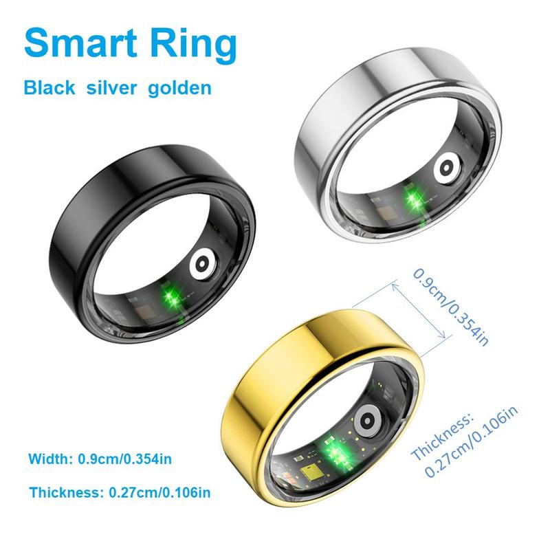 Smart Ring Fitness Tracker, 1 Count Rechargeable Smart Ring, Sports Tracking Device, Wireless Smart Jewelry Gifts for Men and Women