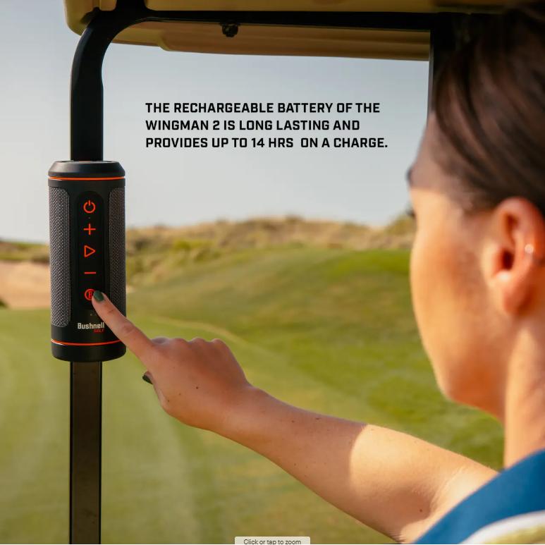 Bushnell Wingman 2 Golf GPS Bluetooth Speaker - Black