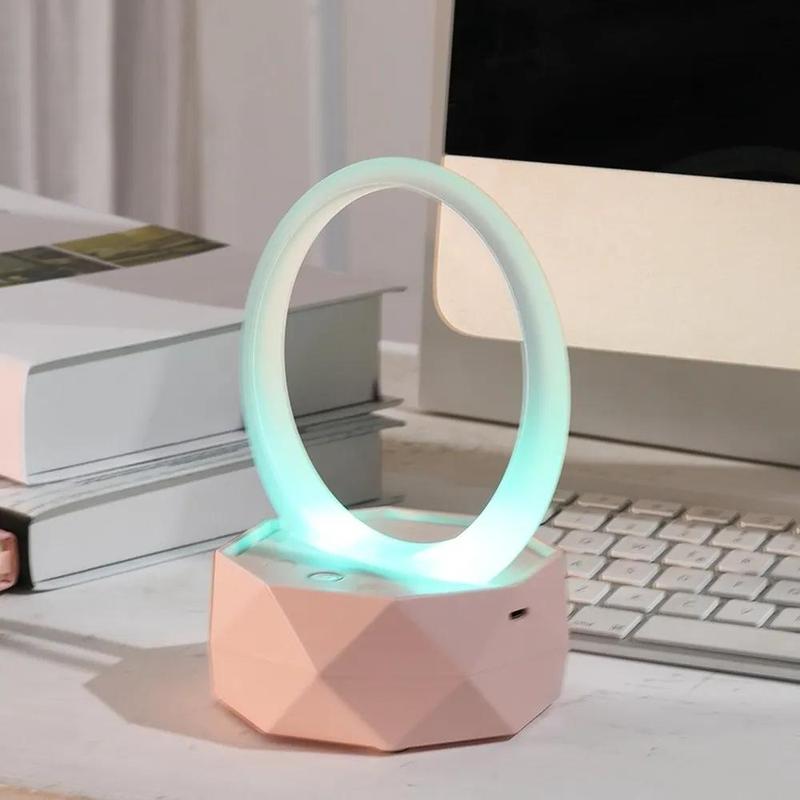 Wireless Speaker, Portable Mini Speaker with Night Light, Rechargeable Bluetooth-compatible Speaker, Ambient Light Speaker for Home Office