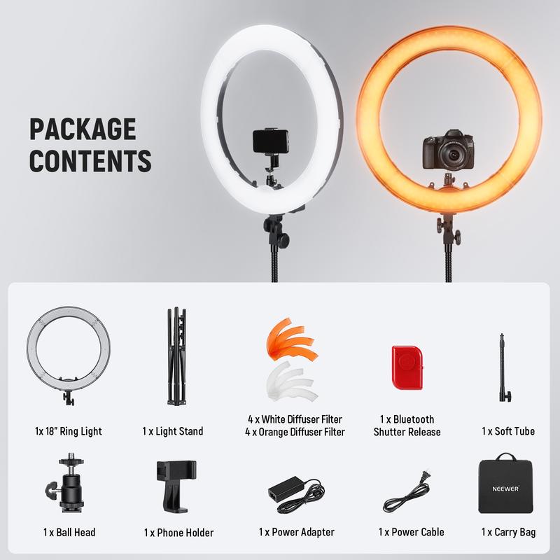 NEEWER RL-18 18 Inch LED Ring Light Kit