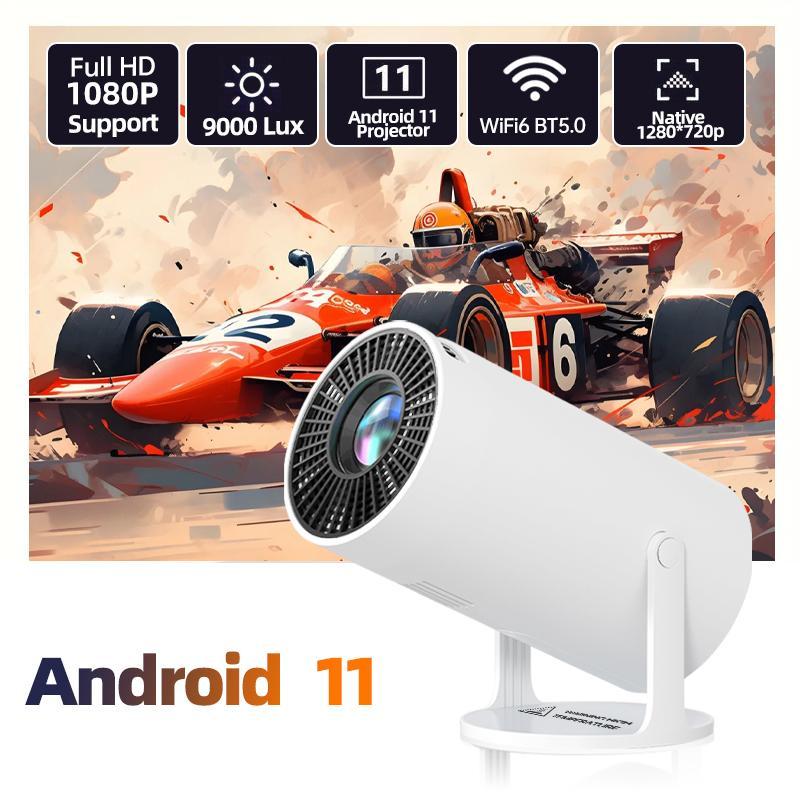 Portable Outdoor Projector, HD Projector with Wifi & Bluetooth-compatible, Outdoor Portable Projector for Bedroom & Home & Outdoor Use