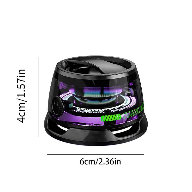 Portable Wireless Speaker, Rechargeable BT Speaker with RGB Light, Desktop Speaker for Home, Office, Outdoor, Camping, Travel