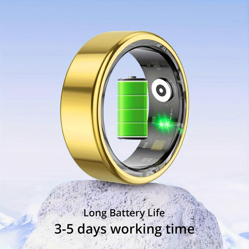 Smart Ring Fitness Tracker, 1 Count Rechargeable Smart Ring, Sports Tracking Device, Wireless Smart Jewelry Gifts for Men and Women