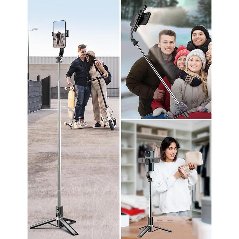 Wireless Remote Extendable Smartphone Tripod Stand 360 Rotation Compatible with iPhone  Android Samsung Smartphone Accessories Compact Selfie Stick