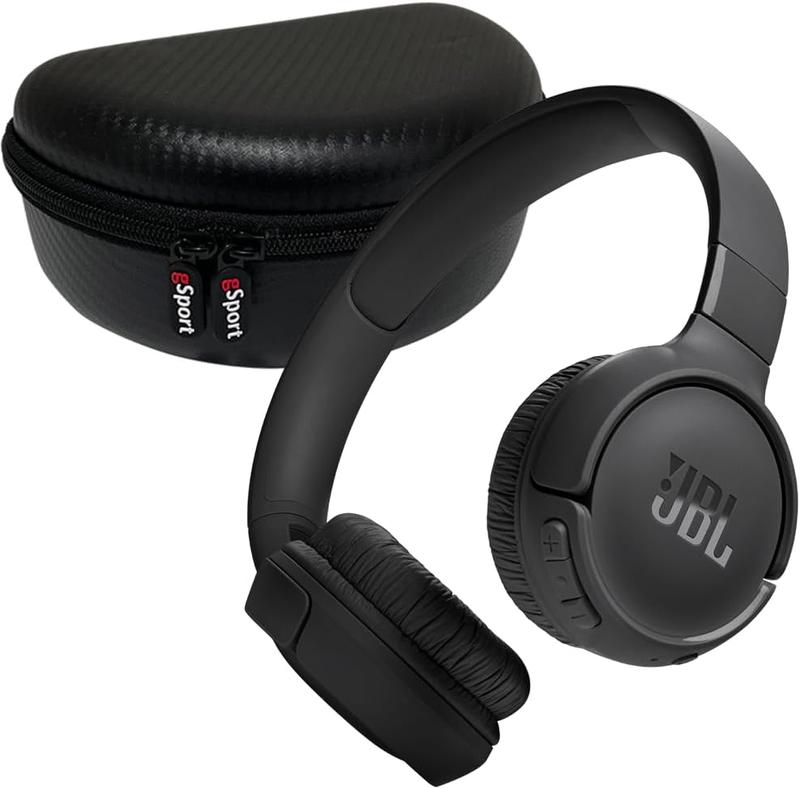 JBL Tune 520BT Wireless On Ear Headphones Bundle with gSport Carbon Fiber Case