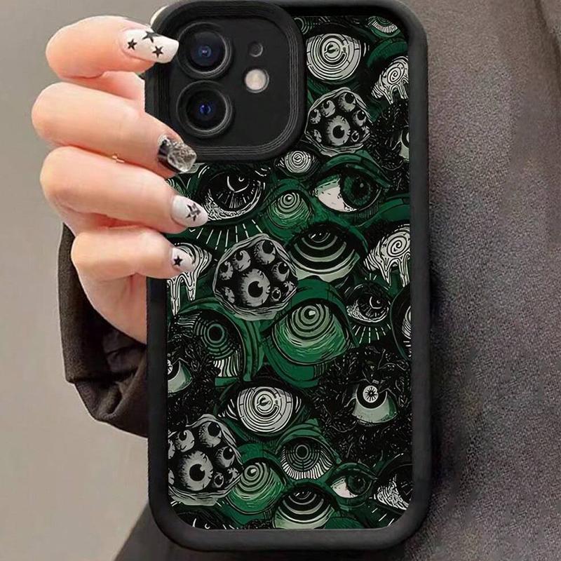 Creative Abstract Eye Pattern Phone Case, Anti-drop Decorative Phone Protector Cover, Phone Accessories Compatible with iPhone Series