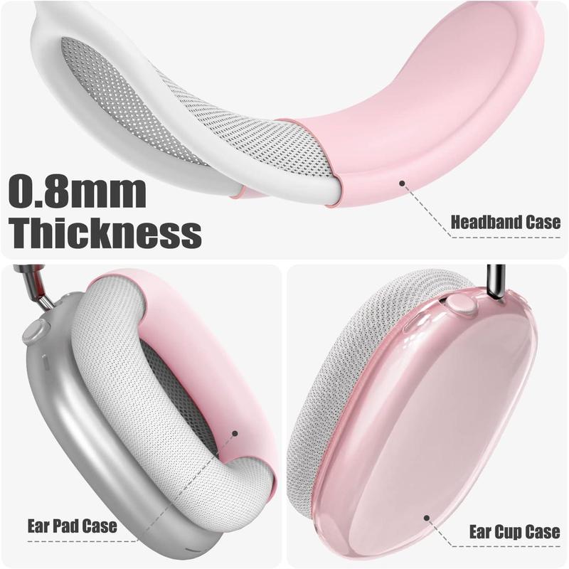  Case Cover for Pods Max Headphones, Anti-Scratch Sweat-Proof Ear Pad Covers Ear Cups Cover Headband Cover Protectorfor Pods Max