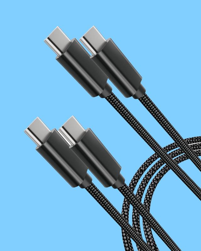 2 Pack USB C to USB C Cable, New Nylon USB C Charger Cable, Type C 65W Fast Charging Cable for iPhone, iPad Mini, MacBook,  Switch and More  3.3ft