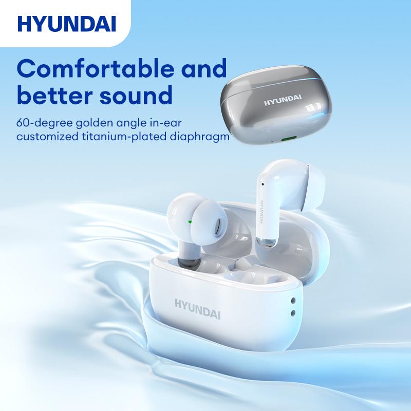 Hyundai Y10 AI  Wireless Bluetooth Headphones For Playing Music And Phone Call Support 75 Languages Face-to-Face& Simultaneous ,Video Voice Real Time Translation Headphone And Meeting Summary Function Earbuds