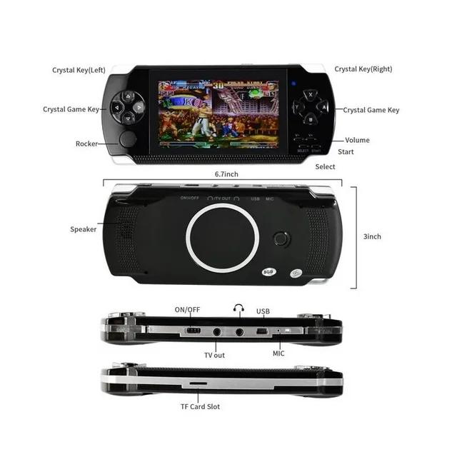 Handheld Game Console, Built-in 1200 Games 4.3